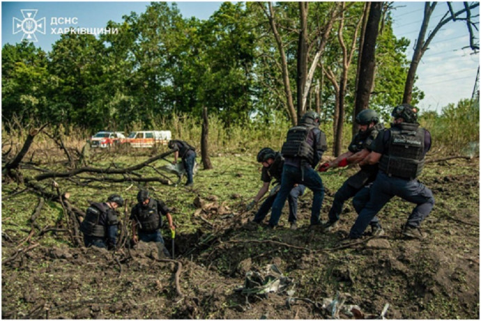 В Немишлянському районі Харкова сапери ліквідували наслідки ранкового обстрілу