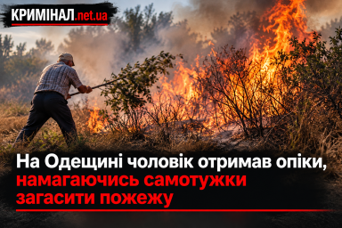 На Одещині чоловік отримав опіки, намагаючись самотужки загасити пожежу