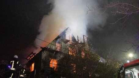 Пожар в Подольском районе Киева