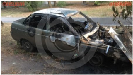 У Дніпрі на проспекті Богдана Хмельницького згоріло авто