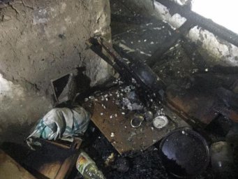 При пожаре в Каменке-Днепровской пострадала пожилая женщина