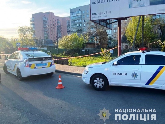 В Вишневом водитель сбил полицейского. Появилось видео