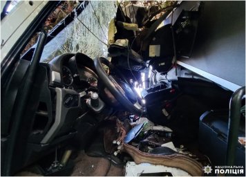 На трасі «Київ-Чоп» у селі Панталія автомобіль «Man» врізався в дерево. Водій загинув