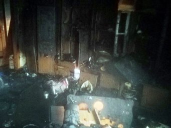 При пожаре в Никополе погиб мужчина