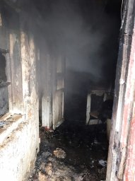 При пожаре в Житомире пострадала пожилая женщина