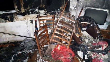 При пожаре в Стрые пострадали четыре человека