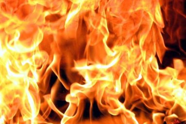 Пожар в жилом доме в Сумах