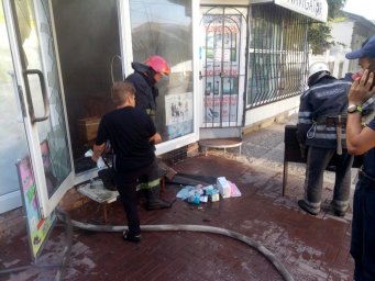 Пожар в магазине детской обуви в Измаиле
