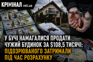 У Бучі намагалися продати чужий будинок за $108,5 тисячі: підозрюваного затримали під час розрахунку У Бучі намагалися продати чужий будинок за $108,5 тисячі: підозрюваного затримали під час розрахунку