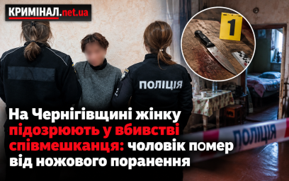 На Чернігівщині жінку підозрюють у вбивстві співмешканця: чоловік помер від ножового поранення На Чернігівщині жінку підозрюють у вбивстві співмешканця: чоловік помер від ножового поранення