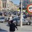 В Киеве столкнулись 3 автомобиля, один загорелся