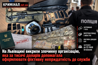 На Львівщині викрили злочинну організацію, яка за тисячі доларів допомагала оформлювати фіктивну непридатність до служби На Львівщині викрили злочинну організацію, яка за тисячі доларів допомагала оформлювати фіктивну непридатність до служби