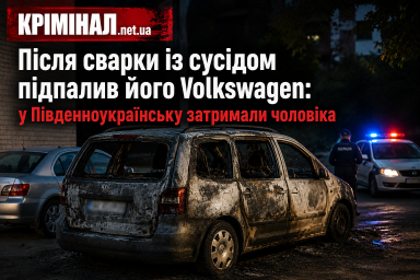 Після сварки із сусідом підпалив його Volkswagen: у Південноукраїнську затримали чоловіка Після сварки із сусідом підпалив його Volkswagen: у Південноукраїнську затримали чоловіка