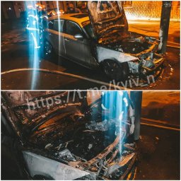 ​На Подоле сгорел BMW