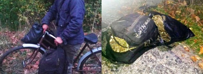 ​Возле границы с Беларусью мужчина на велосипеде перевозил около 20 кг маковой соломки