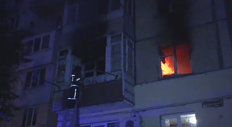 В Одессе ночью горел 9-этажный дом