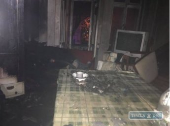 ​Сегодня ночью женщина из Одессы подожгла свою квартиру