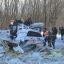 В Черниговской области с 20-метровой высоты в реку Десна упала фура