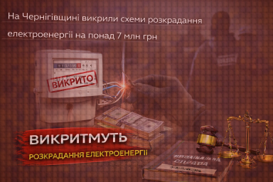 На Чернігівщині викрили схеми розкрадання електроенергії на понад 7 млн грн