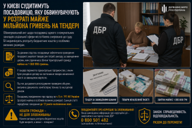 У Києві судитимуть посадовицю, яку обвинувачують у розтраті майже мільйона гривень на тендері