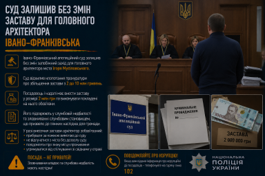 Суд залишив без змін заставу для головного архітектора Івано-Франківська Суд залишив без змін заставу для головного архітектора Івано-Франківська