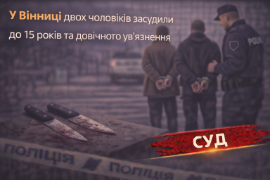 За вбивство у Вінниці двох чоловіків засудили до 15 років та довічного ув&rsquo;язнення