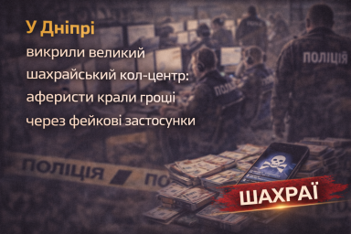 У Дніпрі викрили великий шахрайський кол-центр: аферисти крали гроші через фейкові застосунки