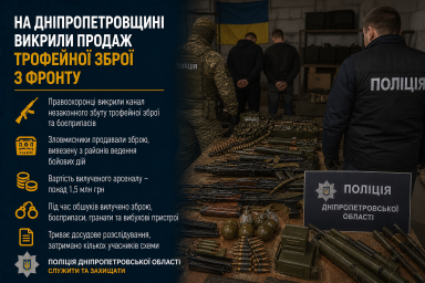 На Дніпропетровщині викрили продаж трофейної зброї з фронту