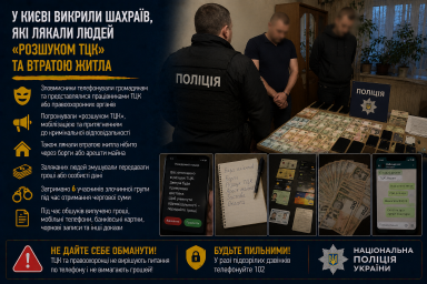 У Києві викрили шахраїв, які лякали людей &laquo;розшуком ТЦК&raquo; та втратою житла