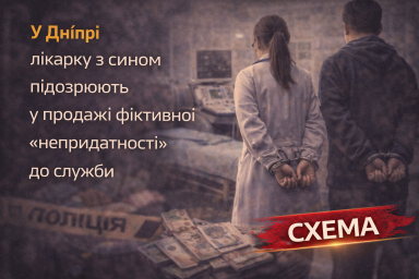 У Дніпрі лікарку з сином підозрюють у продажі фіктивної &laquo;непридатності&raquo; до служби
