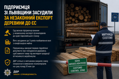 Підприємця зі Львівщини засудили за незаконний експорт деревини до ЄС Підприємця зі Львівщини засудили за незаконний експорт деревини до ЄС