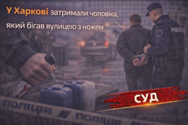 У Харкові затримали чоловіка, який бігав вулицею з ножем