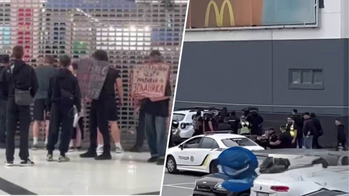 У ТРЦ Lavina Mall у Києві молодики влаштували бійку з поліцією та намагались штурмувати магазин