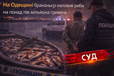 На Одещині браконьєр наловив риби на понад пів мільйона гривень