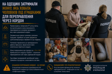 На Одещині затримали жінку, яка ховала чоловіків під іграшками для переправлення через кордон На Одещині затримали жінку, яка ховала чоловіків під іграшками для переправлення через кордон