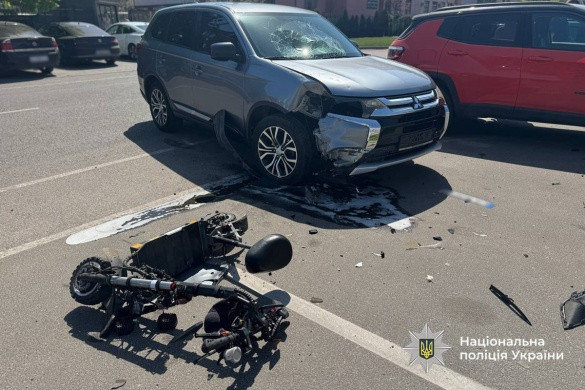 У Черкасах водій збив електросамокатиста: постраждалого госпіталізували
