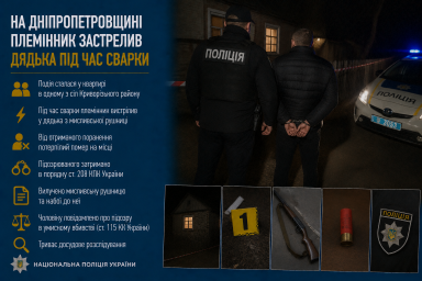 На Дніпропетровщині племінник застрелив дядька під час сварки