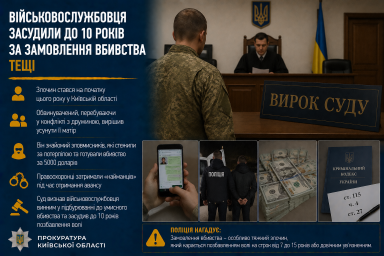 Військовослужбовця засудили до 10 років за замовлення вбивства тещі
